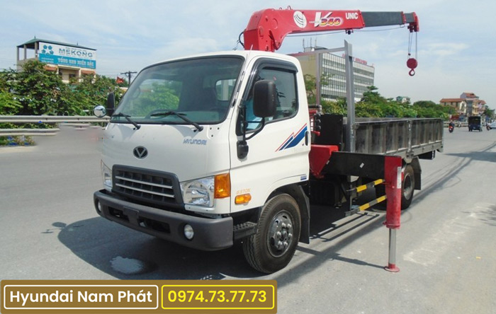 Xe Tải Hyundai HD99 Gắn Cẩu Unic 3 Tấn URV343